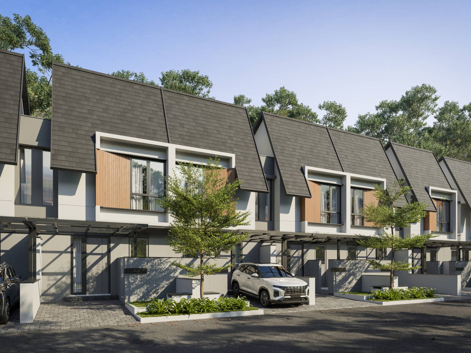 Visual referensi fasad rumah META Standard Harvest Link